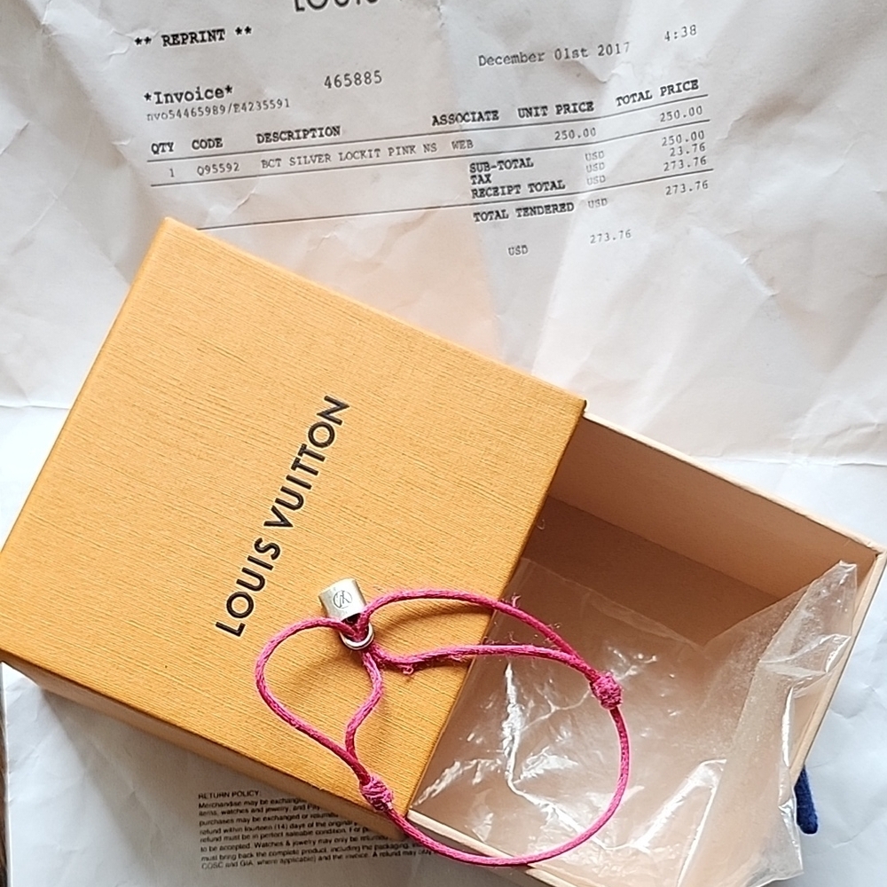 Louis Vuitton Pink Bracelet